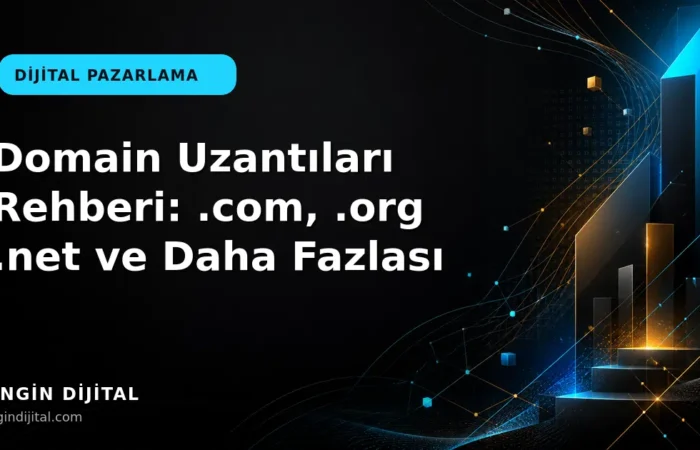 Domain Uzantıları Rehberi: .com, .org .net ve Daha Fazlası kapak görseli