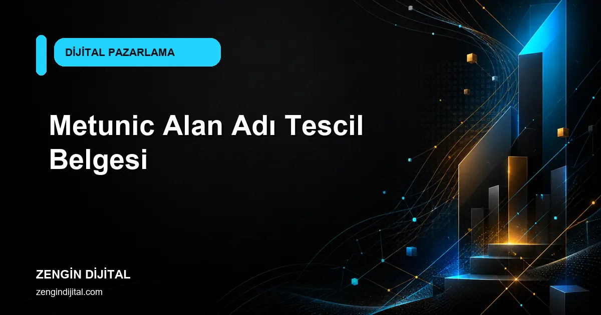 Metunic Alan Adı Tescil Belgesi kapak görseli