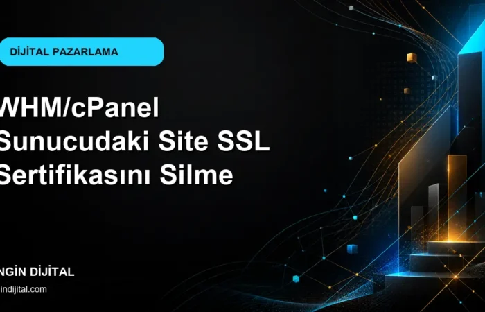 WHM/cPanel Sunucudaki Site SSL Sertifikasını Silme kapak görseli