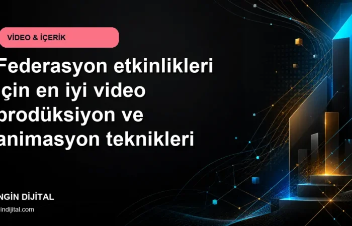 Federasyon etkinlikleri için en iyi video prodüksiyon ve animasyon teknikleri kapak görseli