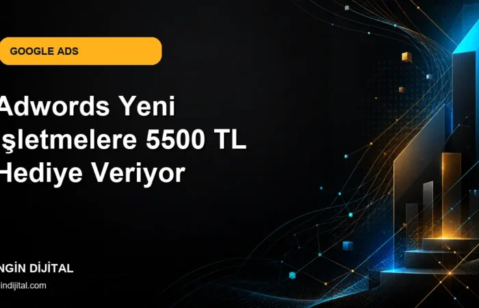 Adwords Yeni İşletmelere 5500 TL Hediye Veriyor kapak görseli