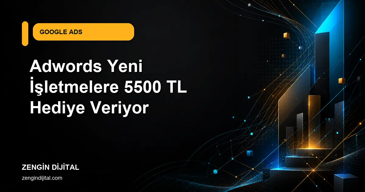 Adwords Yeni İşletmelere 5500 TL Hediye Veriyor kapak görseli